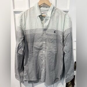 Men's Two-Tone Gray Button Down Shirt